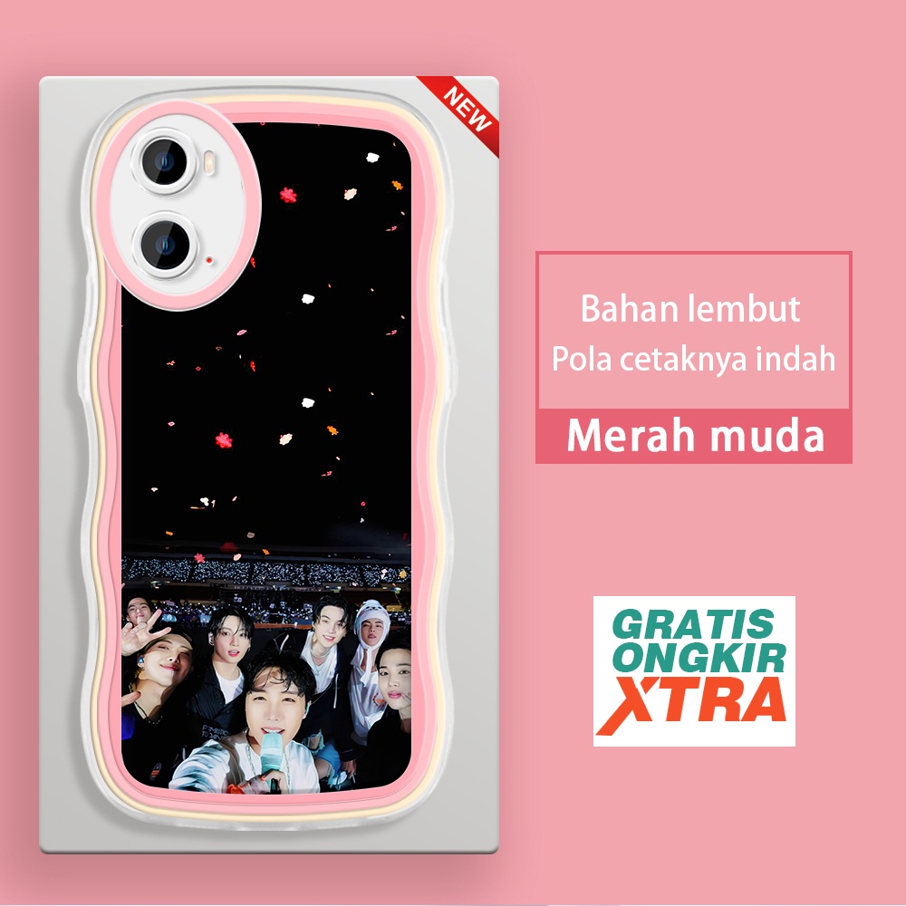 Mulia OPPO A15 A15S A16 A16S A16K A16E A17 A17K A31 A33 2020 A39 A36 Casing Ponsel Pola Konser BTS b