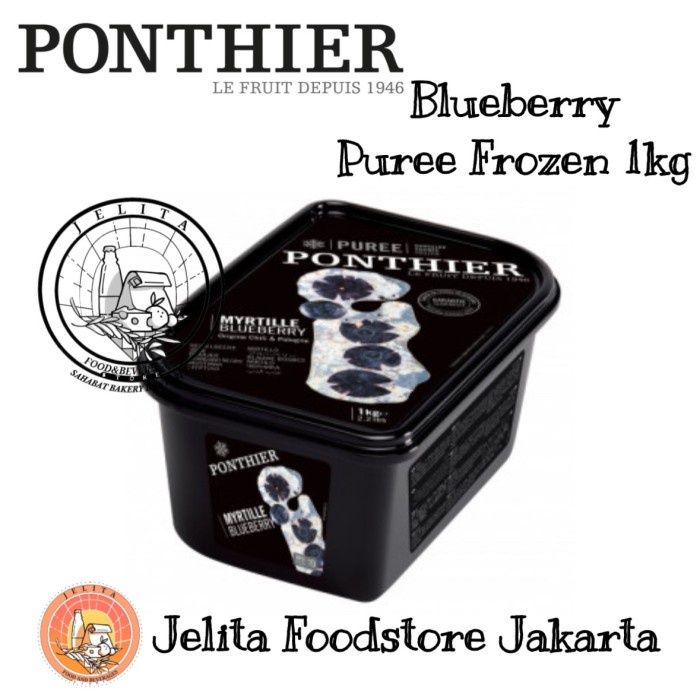 

Ponthier Blueberry Puree Frozen 1kg - buah beku