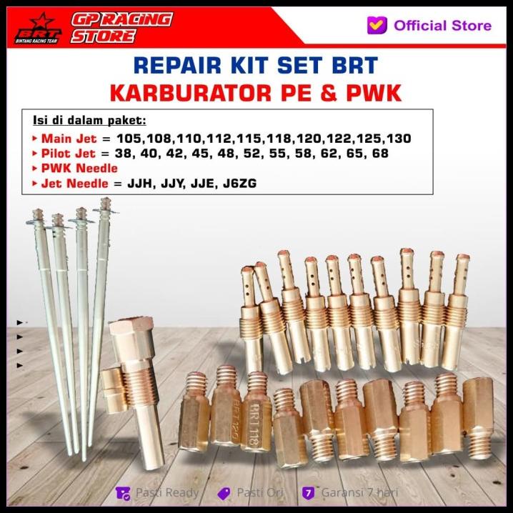 BERKUALITAS TINGGI ||PAKET REPAIR KIT SET KARBURATOR PE28 - PE30 BRT