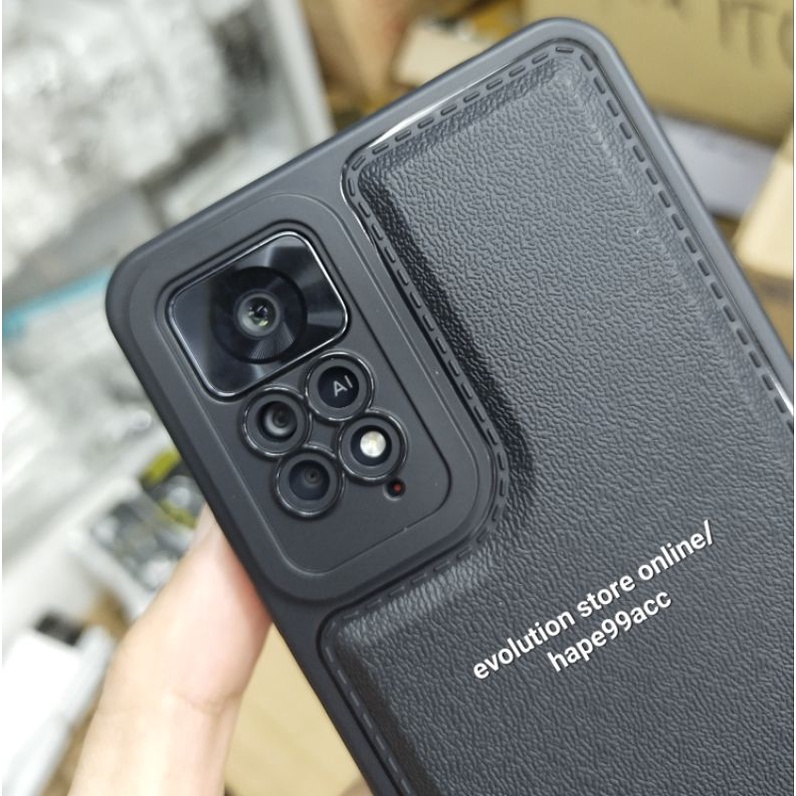 Redmi note 11 note 11 pro soft case silikon pro black motif kulit
