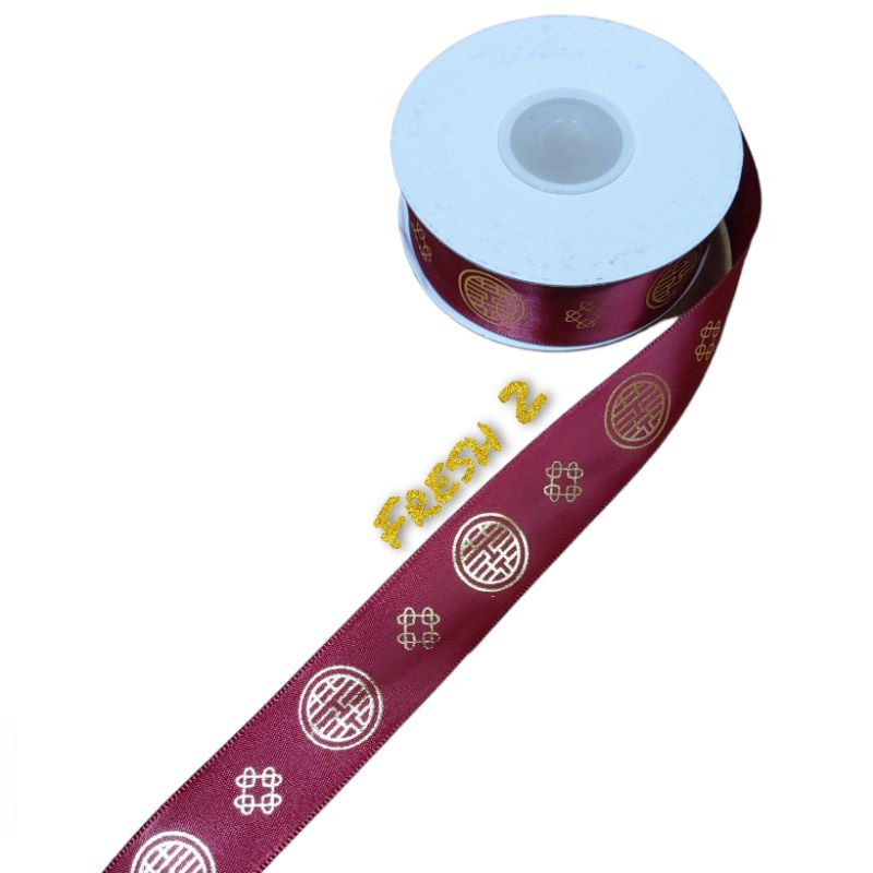 

pita shuangxi bahan satin / pita sangjit / pita rol shuangxi