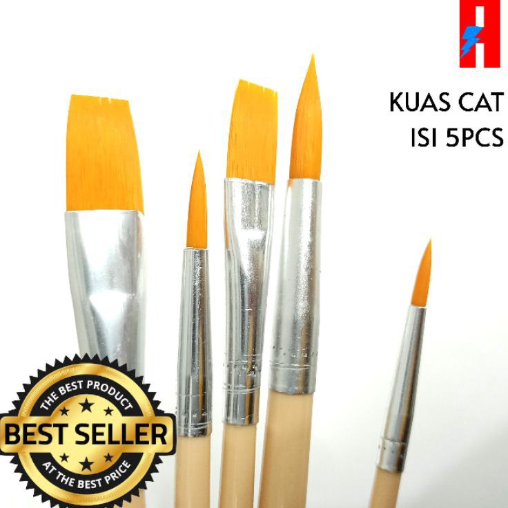 

[KODE PRODUK LTNBH5973] KUAS CAT SEPATU 5pc LUKIS REPAINT RECOLOUR MEWARNAI