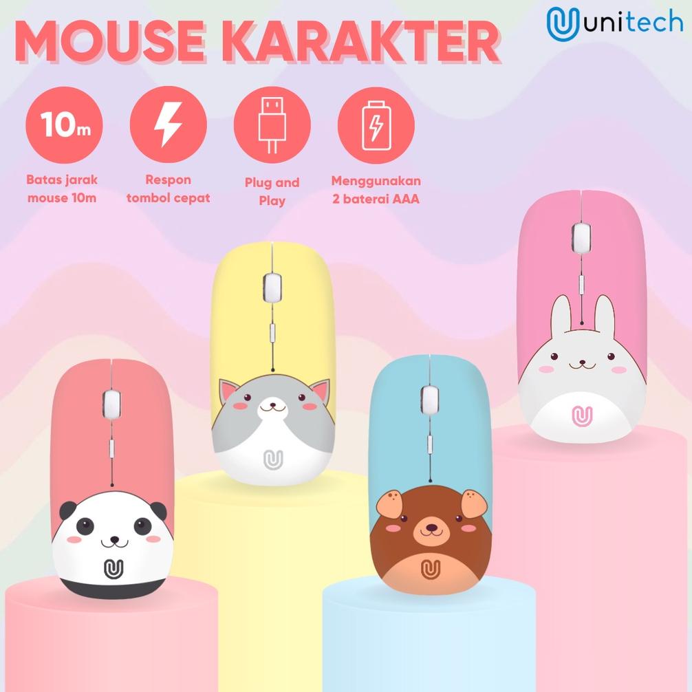 Terlaris Mouse Wireless Unitech M2 Cartone Series