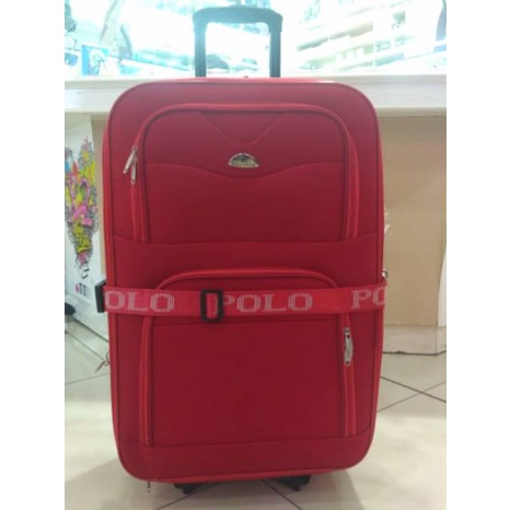 "CL.1Jn23ˣ" Koper Bahan 24/20/18 Inch Koper Kain Anti Pecah Koper Merah Cabin Size  Bahan Kanvas Kop