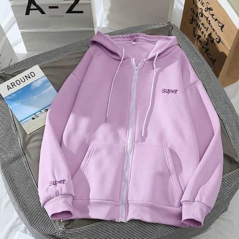 Terbaru.. HOODIE ZIPER WANITA - SUPER HODIE JAKET SWEATER WANITA - SWEATER WANITA TERBARU DGT