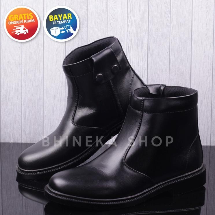 Limited Sepatu Pdh Kulit Asli Resleting Polri Tni Satpam Security Sepatu Pdl Kulit Asli