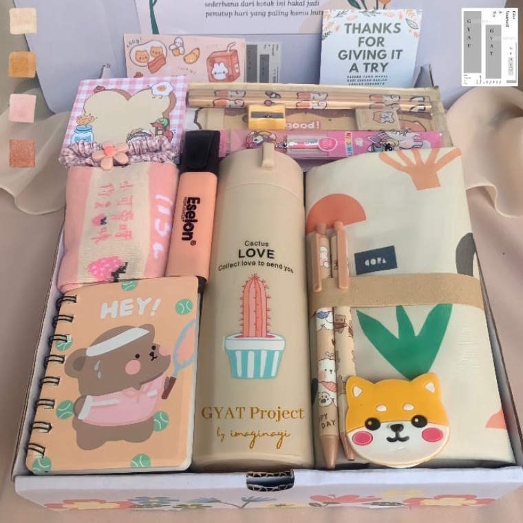 

[KODE GEAJM] [ READY ] PASTEL STUDY SET 12 in 1 Paket Alat Tulis Korea Stationery Set Journaling Kit Aesthetic by GYAT Project ATK Hadiah Anak Notes Spiral Peralatan Sekolah Lucu Perlengkapan Belajar Bujo Journaling Vintage Kado Ulang Tahun Kado Wisuda Ka