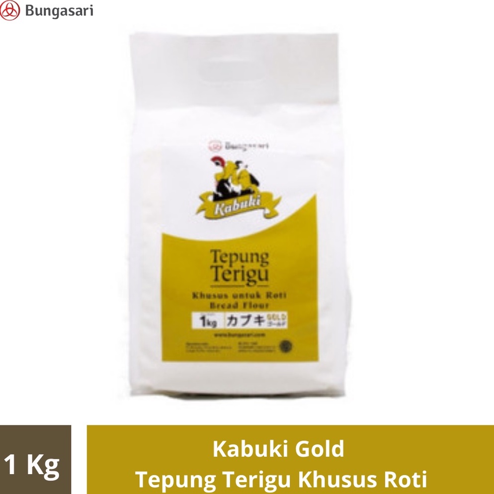 

Ready stock Kabuki Gold Tepung Terigu Khusus Roti 1Kg RMV