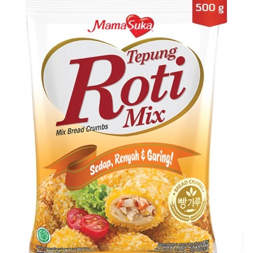 

Ready stok MamaSuka Tepung Roti 500 gram Mix Bread Crumbs 9J0