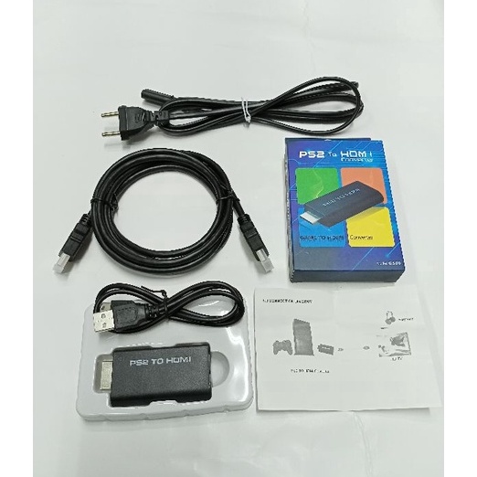 ⚡TOK SIAP 【COD Converter Hdmi / Ps2 To HDMI / Kabel Ps2 Paket Converter PS HDMI + Kabel Power Ps2 + 