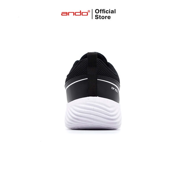 Ando Official Sepatu Sneakers Boaz Jt V Remaja - Hitam/Putih