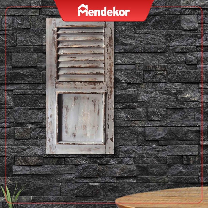 Terlaris Towe Putih Hiasan Dinding Gantung Pintu Jendela Vintage Tua Kayu