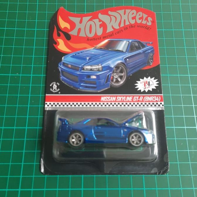 Hot Wheels edisi - RLC Nissan Skyline GT R (BNR34) Blue