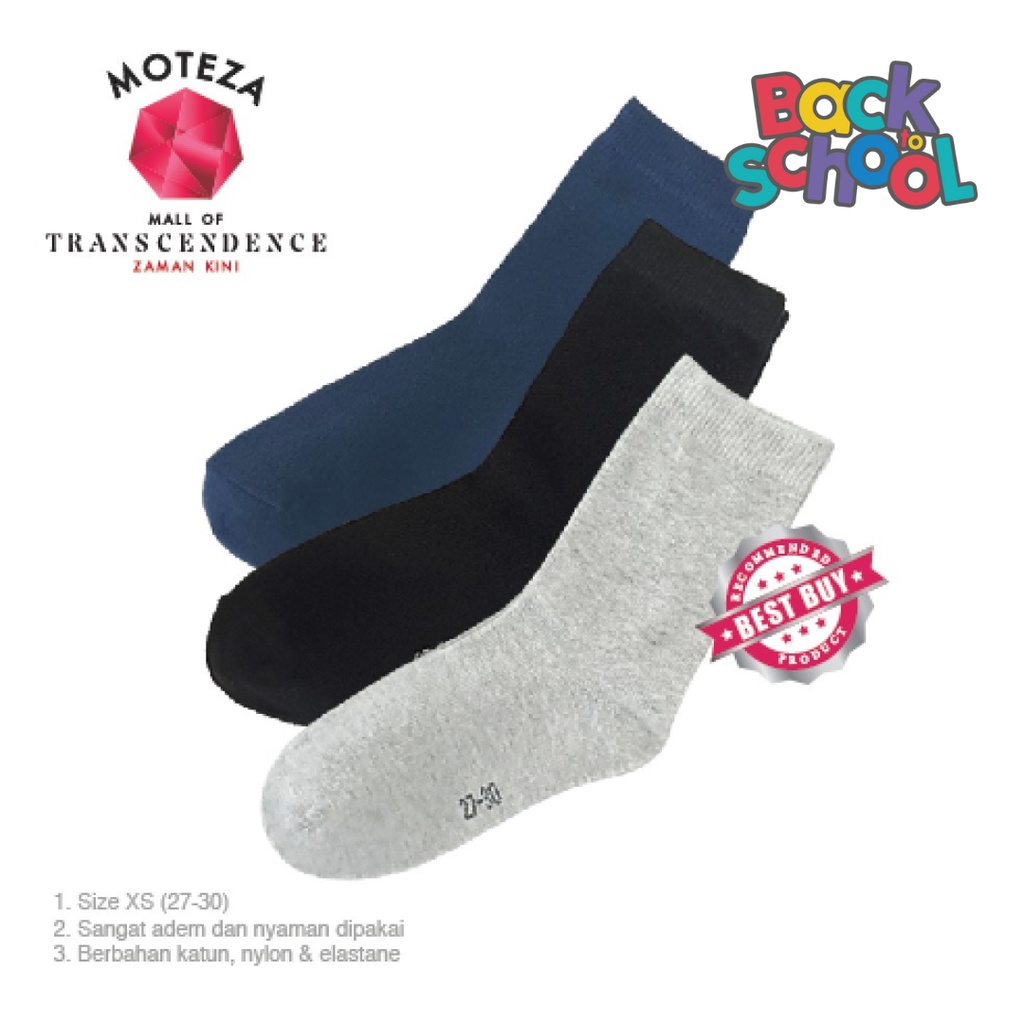 Moteza Kaos Kaki Anak / Kids Socks - Premium XS (size 27- 30)