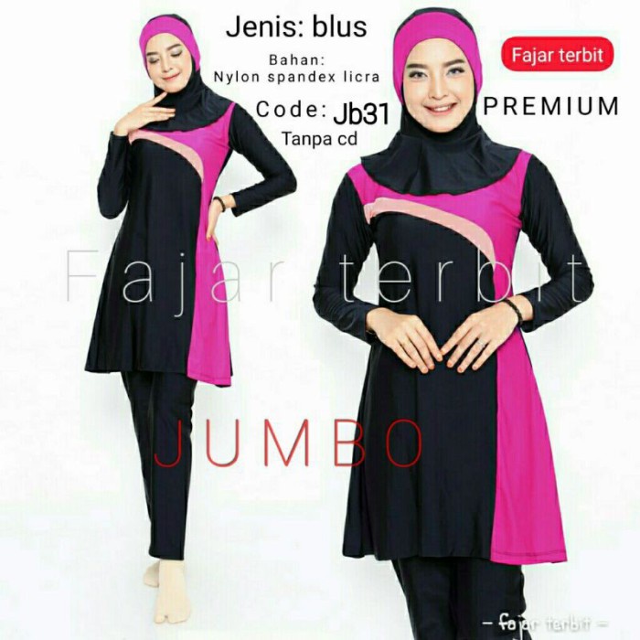 baju renang muslim big size-baju renang wanita jumbo -dewasa