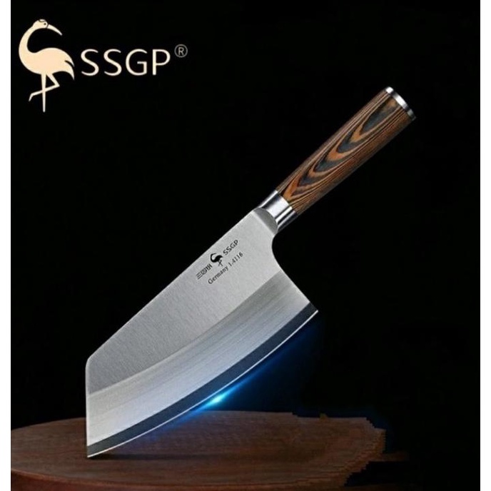 SSGP Stainless Steel Kitchen Slicing Chopping Knife - Pisau Dapur