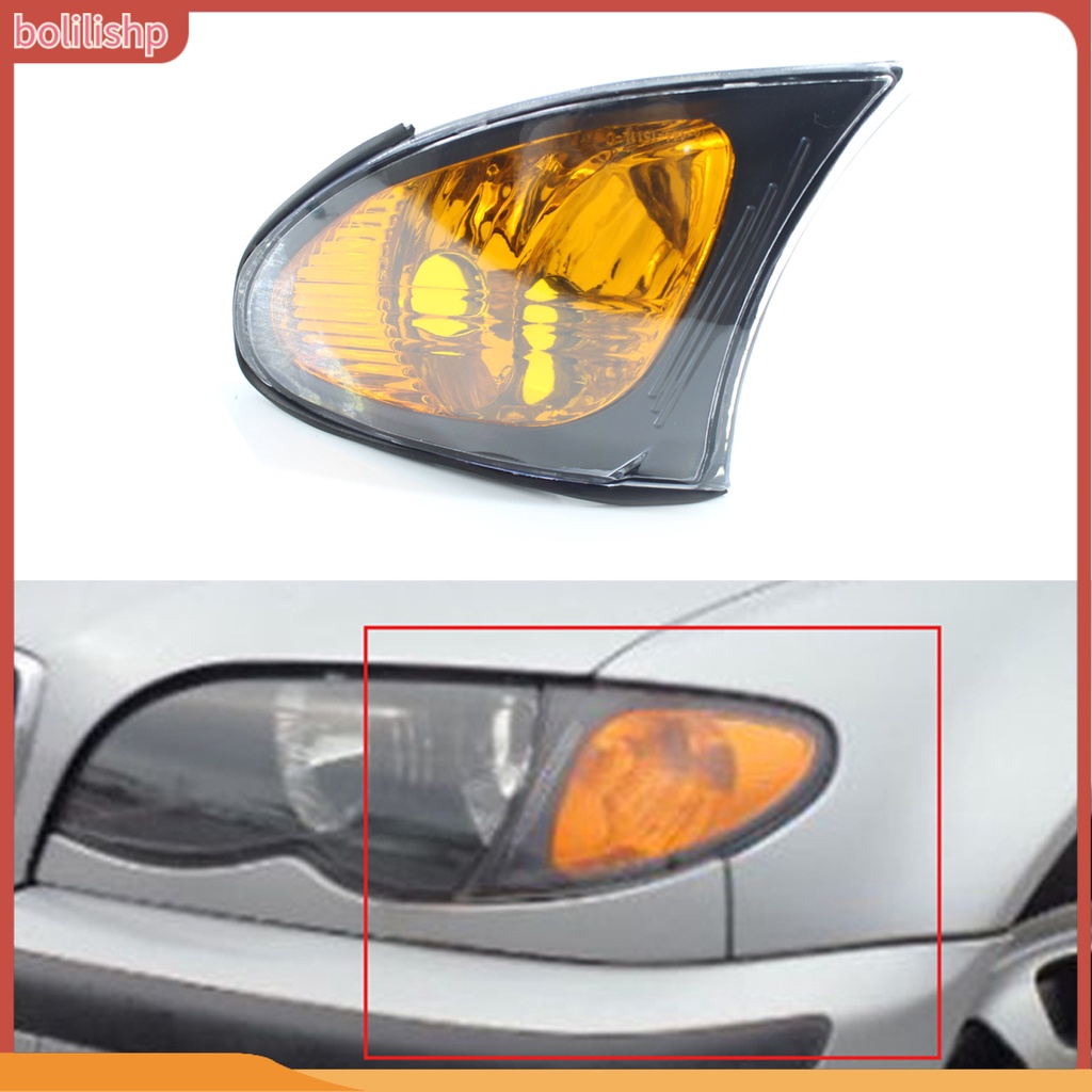 &lt;Bolilishp&gt; 1 Pair Corner Light Shells Protection Replacement Car Matched Anti Slight Impact Corner Lamp Covers OE 63137165859 63137165860 for BMW E46 4-door 2002-2005