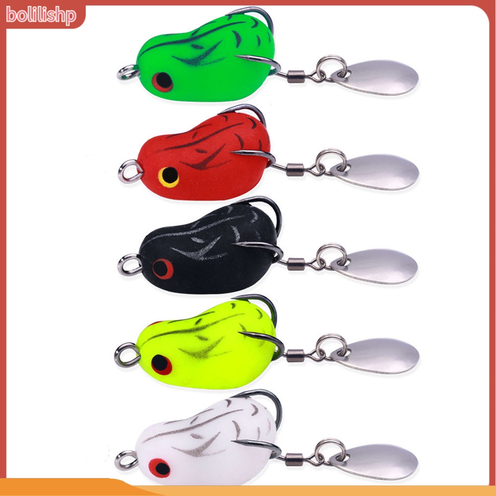 [Bolilishp] 1 Set 2.5cm Umpan Bionic Realistis Fisheye Simulasi Tahan Gigit Tajam Kait Angling Panjang Casting Kodok Bionic Lure Memancing Luar Ruangan