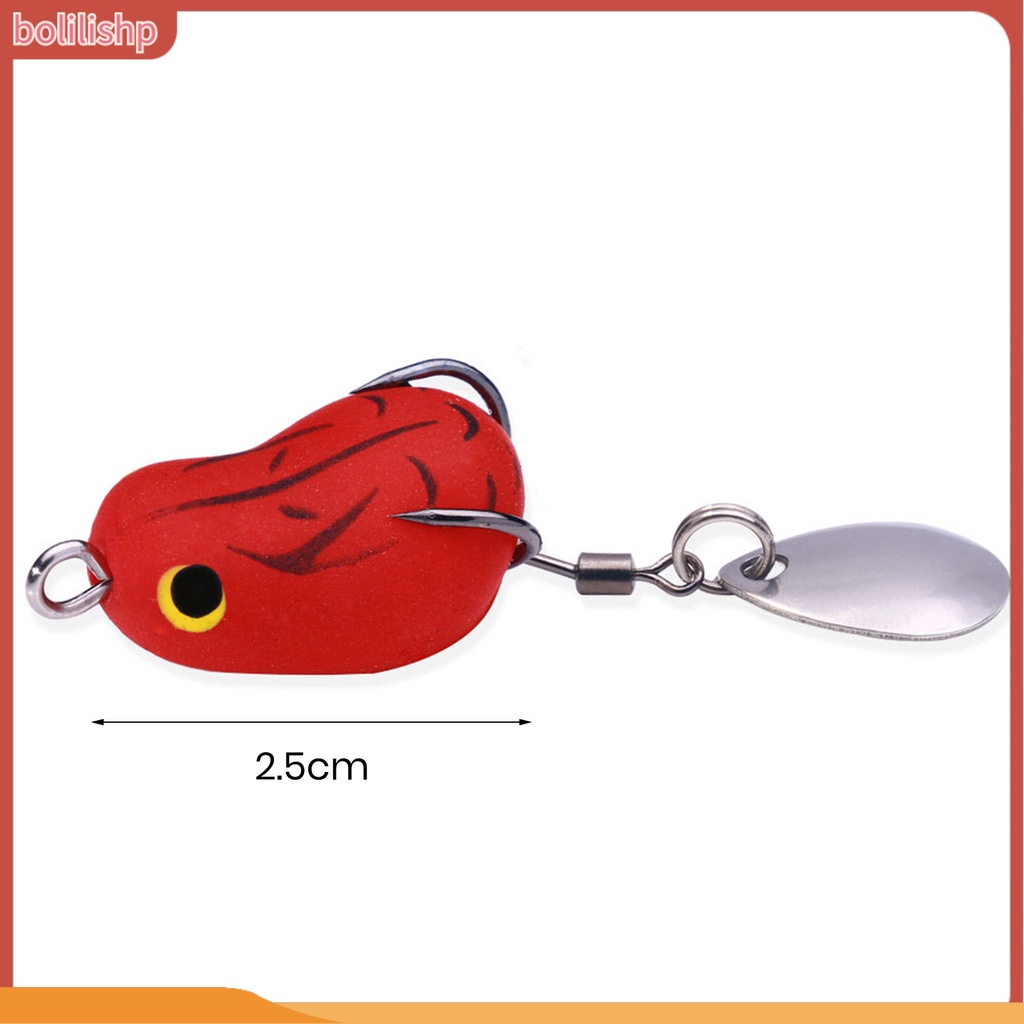 [Bolilishp] 1 Set 2.5cm Umpan Bionic Realistis Fisheye Simulasi Tahan Gigit Tajam Kait Angling Panjang Casting Kodok Bionic Lure Memancing Luar Ruangan