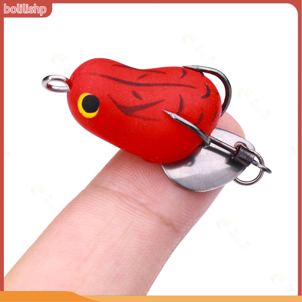 [Bolilishp] 1 Set 2.5cm Umpan Bionic Realistis Fisheye Simulasi Tahan Gigit Tajam Kait Angling Panjang Casting Kodok Bionic Lure Memancing Luar Ruangan