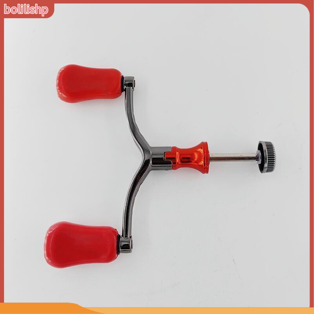 [Bolilishp] fishing Reel Handle Desain Ergonomis Tahan Korosi Reusable Double Handle Instalasi Mudah Pegangan Gulungan Pancing Double Knob Grip Pengganti Perlengkapan Memancing