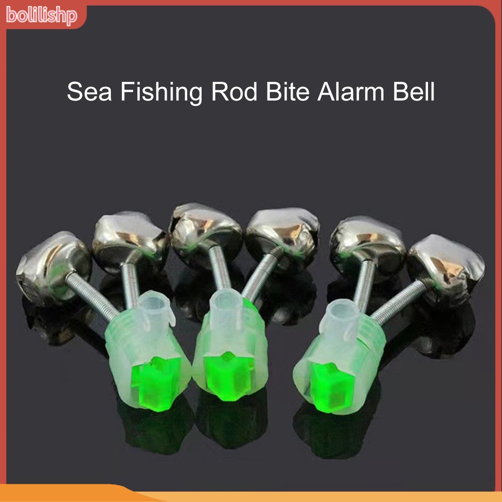 [Bolilishp] 10pcs Bel Alarm Memancing Dual Lonceng Desibel Tinggi Sensitif Mini Laut Pancing Gigit Alarm Bell Angling Persediaan