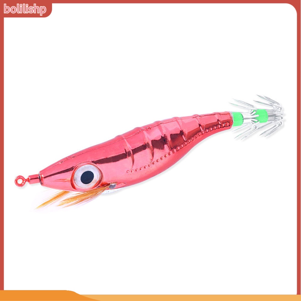 [Bolilishp] 10cm Umpan Udang 3D Simulasi Fisheye Simulasi Electroplated Tajam Kait Angling Glow-in-the-dark Gurita Umpan Memancing Luar Ruangan