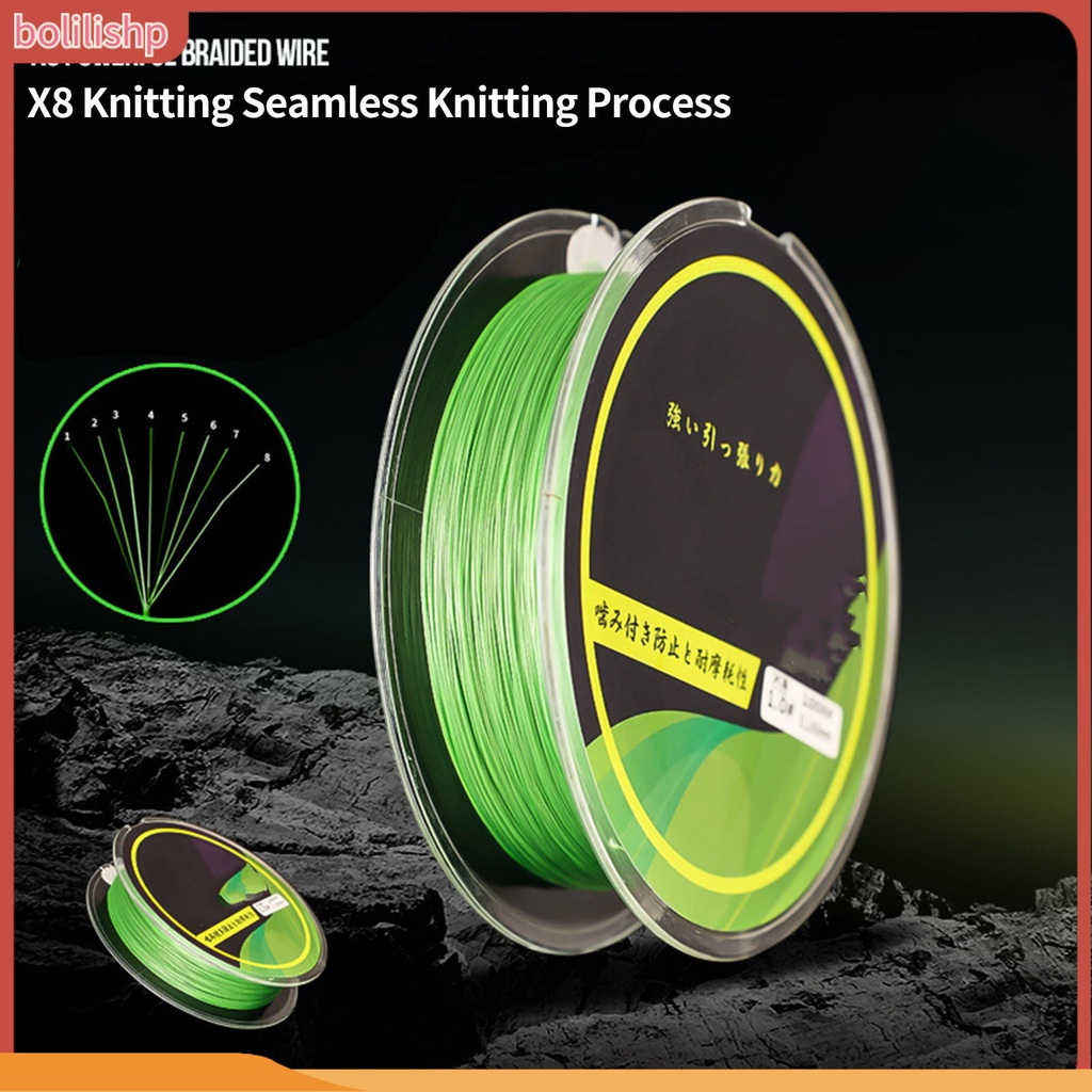 [Bolilishp] 1 Roll 100m Angling Line Halus Kepadatan Tinggi Kuat Tarik Cepat Masuk Air Memancing8 Braided Super Strong Lure Line Fishing Gear