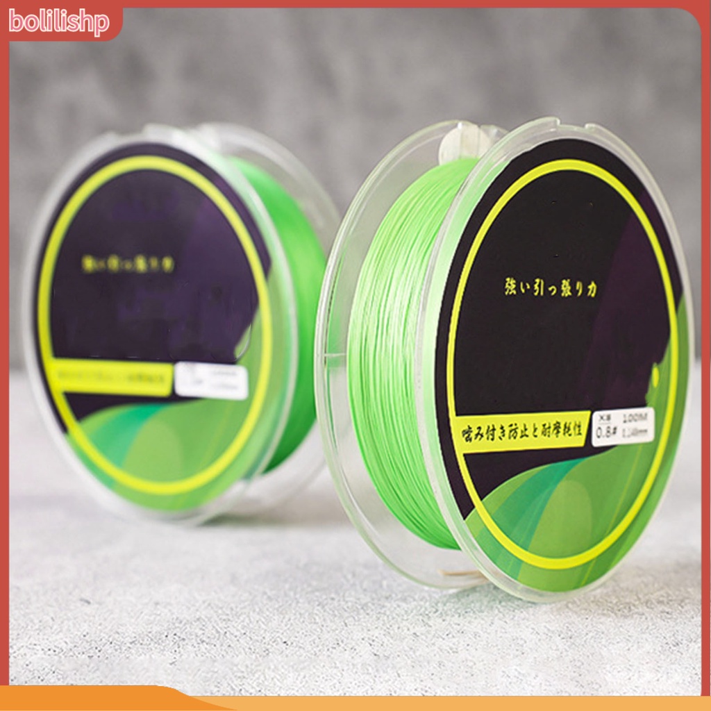 [Bolilishp] 1 Roll 100m Angling Line Halus Kepadatan Tinggi Kuat Tarik Cepat Masuk Air Memancing8 Braided Super Strong Lure Line Fishing Gear