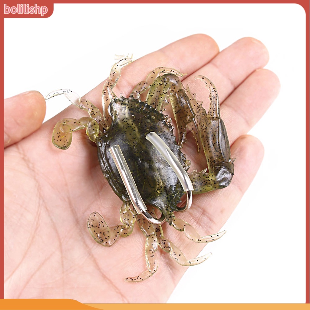 [Bolilishp] 8cm/19g 10cm/30g Kepiting Umpan Lembut Tajam Kait Simulasi Air Tawar Jig Kepala Umpan Memancing Tackle Profesional Es Memancing Umpan Tenggelam Lembut Umpan Perlengkapan Memancing