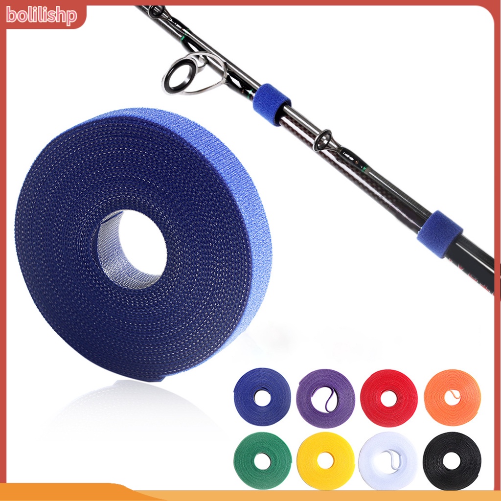 [Bolilishp] 1 Roll1/3/5m Pengikat Joran Pancing Multi Warna Tahan Aus Multifungsi Tahan Lama Kuat DIY Reusable Wire Winder Fishing Pole Nylon Strap Untuk Rumah