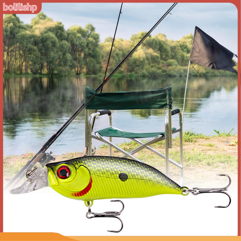 [Bolilishp] pancing Umpan Simulasi Warna Terang 3D Fisheye Water Popper Kait Tajam Mencegah Lolos 7.4cm/8.5g Umpan Pancing Mino Tenggelam Umpan Keras Perlengkapan Memancing