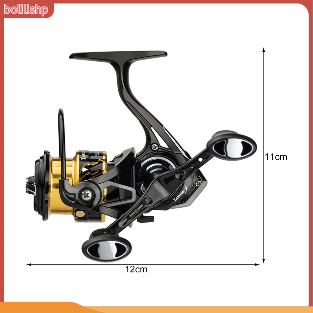 [Bolilishp] lure Spinning Reel Adjustable Rasio Kecepatan Tinggi 5.2: 1gagang Ganda Kiri Kanan Memancing Roda Berputar Fishing Tackle