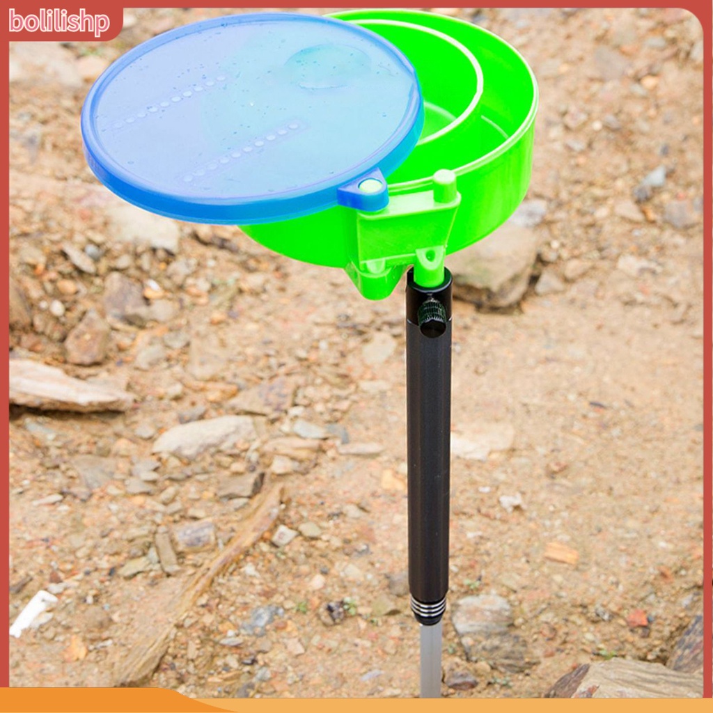 [Bolilishp] adjustable Damping Knob Ketangguhan Baik Memancing Umpan Holder Aluminium Alloy Umpan Tray Dilepas Penyangga Tanah Berdiri Perlengkapan Memancing