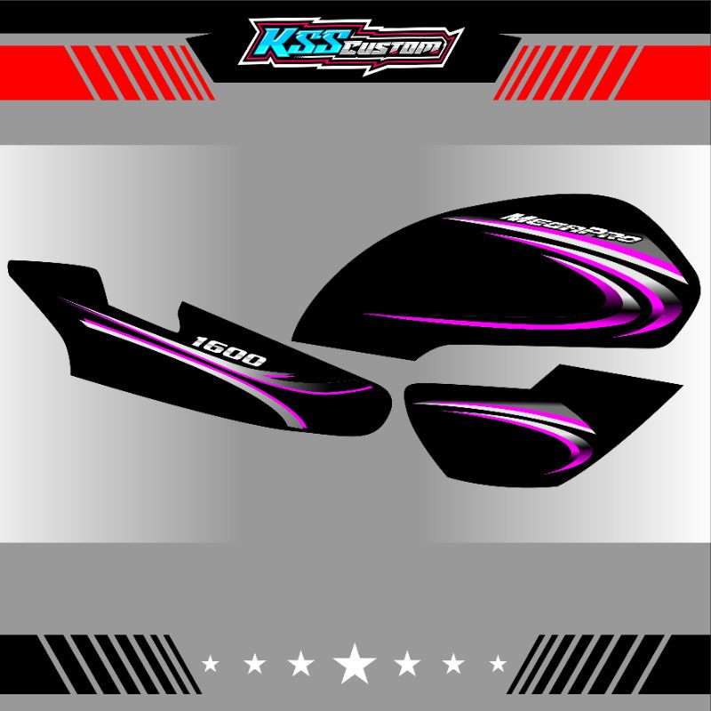 striping mp hiu custom variasi keren - striping megapro hiu variasi