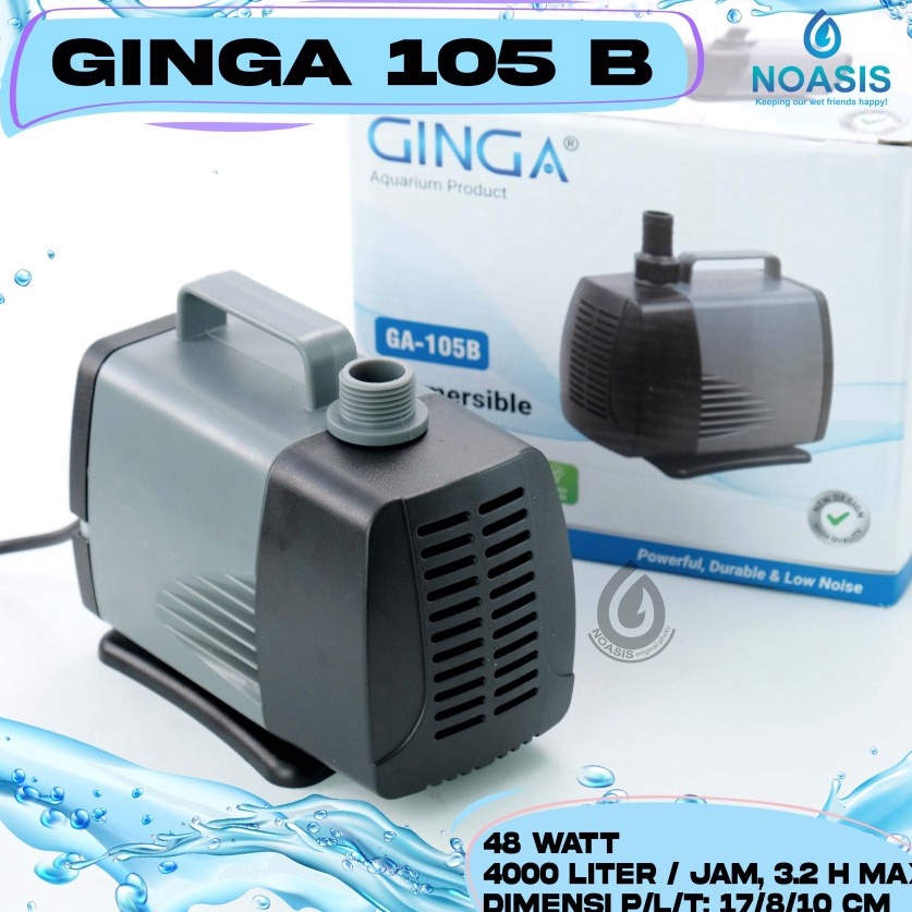 POMPA AQUARIUM CELUP WATER PUMP GINGA GA 105 B GA-105B LOW WATT • SUN.19Jn23н