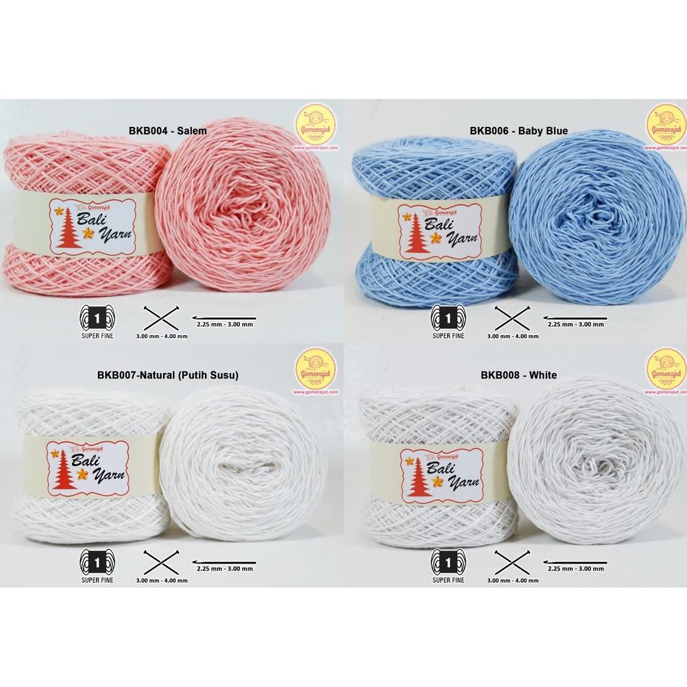New GOMERAJUT - Benang Rajut Katun Bali Benang Bali (small ply)