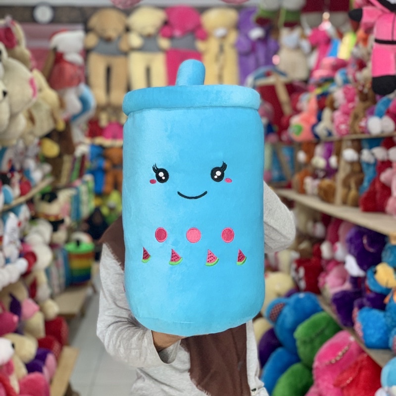 BONEKA BOBA MILK TEA BAHAN IMPORT SNI UKURAN BESAR