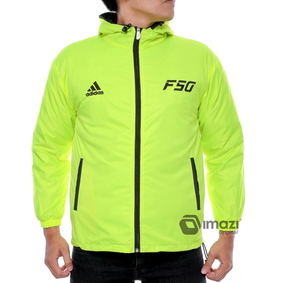 Jaket Parasut [Adidas F50] Sporty Olahraga Sepeda Jogging Lari Pria Wanita M L xxL XL [NGS.20Jn23ᶜ]