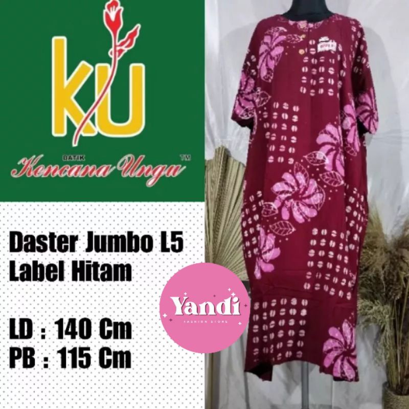 KENCANA UNGU ORI DASTER JUMBO L5  LD 140CM LABEL HITAM