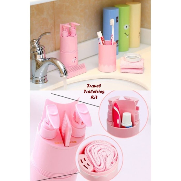 Toilet Kit Travel Toiletries Kit Tempat Peralatan Mandi Penyimpanan Alat Mandi