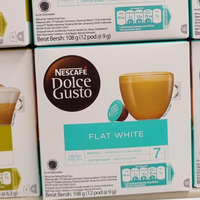 

~~~~~] NESCAFE DOLCE GUSTO FLAT WHITE 12 pod@ 9 gr robusta selection