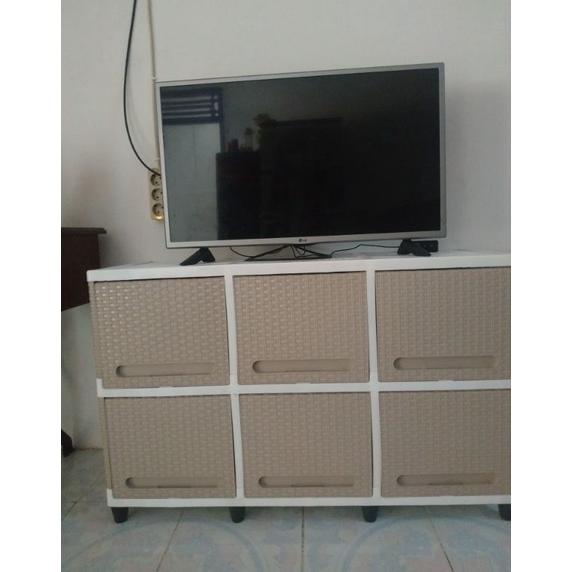 LEMARI PLASTIK CLUB LEMARI BAJU BUPET TV RAK MULTIFUNGSI/LACI TERMURAH FREE ONGKIR