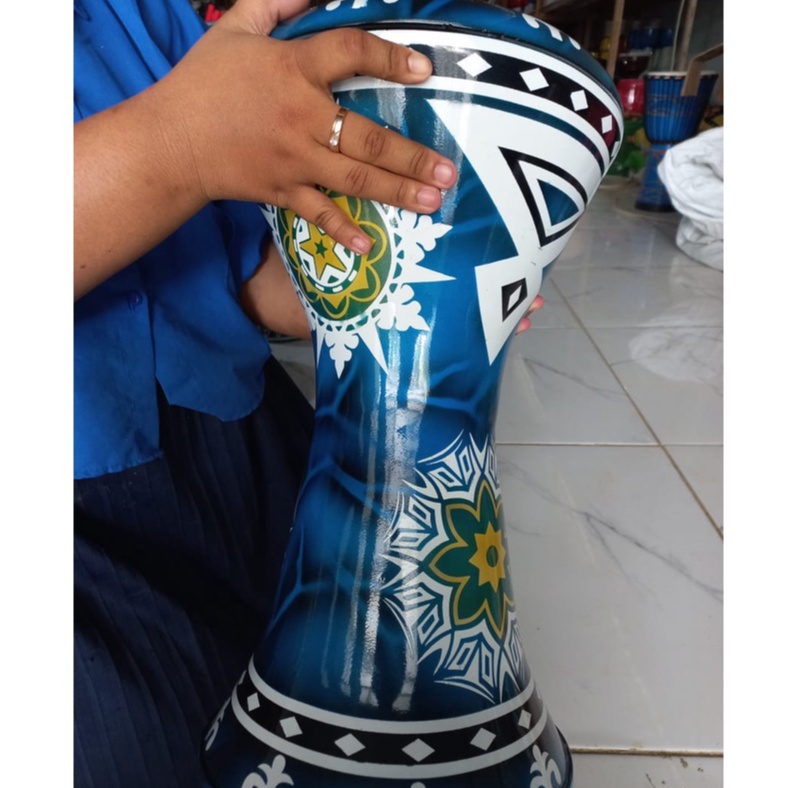 Darbuka almunium cor ukuran 8.3/4 mika aha