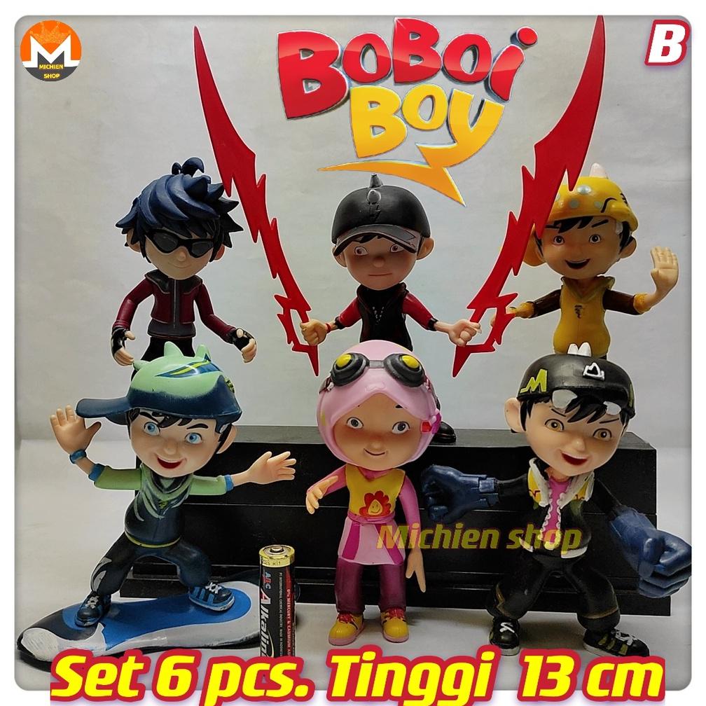 Promo Figure/Mainan Anak/Topper Cake Figure Boboiboy Supra Halilintar Set 5Pcs.