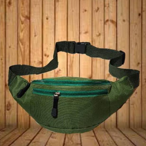 New Tas Pinggang Pria Wanita Durable Merah Hijau Army