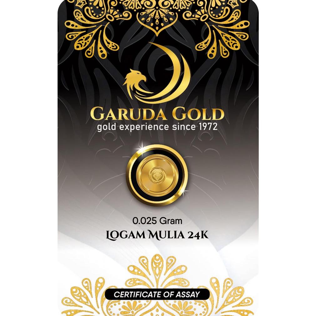 PROMO GARUDA GOLD 0,025 GRAM EMAS BATANGAN BERSERTIFIKAT 24 KARAT NET625