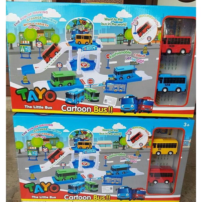 Tayo Parking Lot / Parking Car Tayo / Track Set Parking Tayo hen02