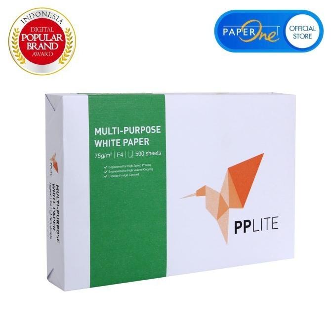 

PP Lite Kertas F4 75gr Copier 1 Rim (500 lembar) Kertas HVS A4 Kertas hqu01