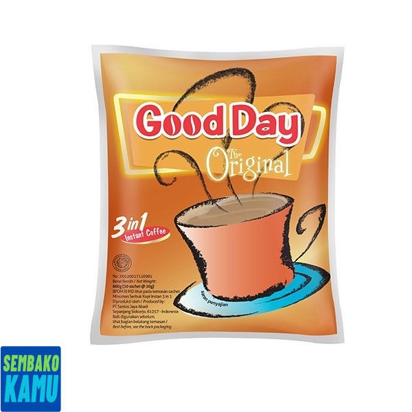 

Good Day Original Coffee Bag 30 pcs x 20 gr - Kopi